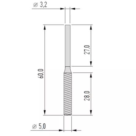 Timanttihiomakärki sylinteri Ø 5 mm 2 kpl - Proxxon timantti, kiillotus ja puhdistus - 28246 - 2