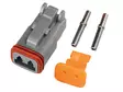Deutsch DT Liitin / Pistokesarja 2-pin. Naaras 0.5-1.5mm² - Deutsch-liittimet - 1605-N8K046 - 1