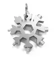 Monitoimityökalu 18 in 1 snowflake avaimenperä - Hylsysarjat - 2526 - 1
