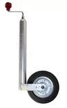 Nokkapyörä Pitkäputki 200x50, kovakumi, teräsvanne 150 kg, putki48 mm - Nokkapyörät ja kiinnikkeet - 1222436 - 1