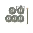 Pyörölaikat 5 kpl 22 mm - Proxxon timantti, kiillotus ja puhdistus - 28956 - 2