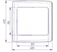 Thule kattoluukku 40x40 cm läpikuultava veivattava - Kattoluukut ja osat - 200016 - 3