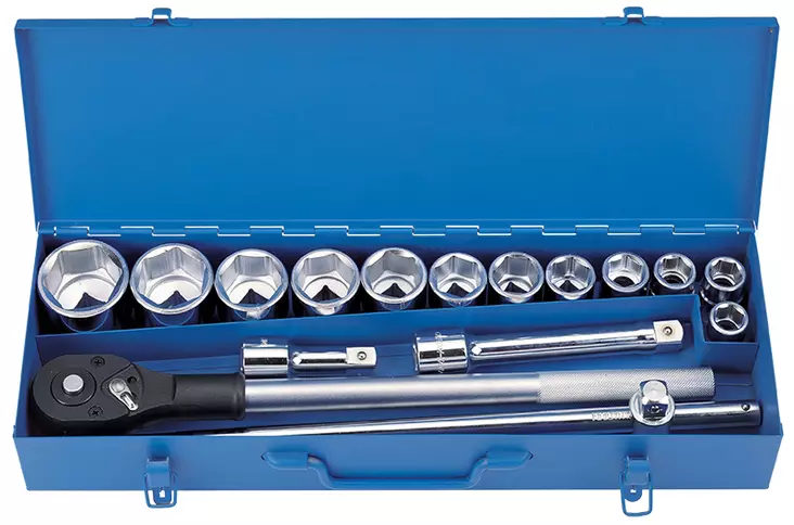 16 osainen Työkalusarja 3/4" vääntiöllä - Hylsysarjat - PP120186 - 2