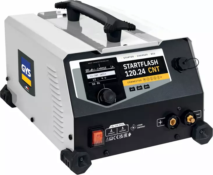 GYS STARTFLASH 120.24 CNT akkulaturi/apukäynnistin 6/12/24 V 20-1200 Ah - Akkuvaraajat - GYS073616 - 1