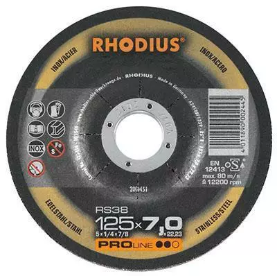 Hiomalaikka Rs38Inox 180X7,0X22,2 - Hiomalaikat - 283-61-381806 - 1