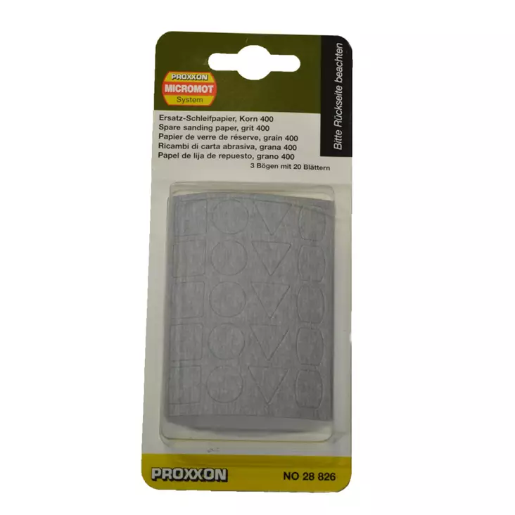 Hiomapaperit PS 13-hiomakynään karkeus 400 - Proxxon käsilaitteiden varusteet - 28826 - 1
