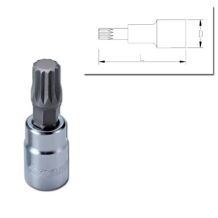 Hylsyavain 1/2" M6 XZN - Hylsyt - 284-B19-XZN6 - 1