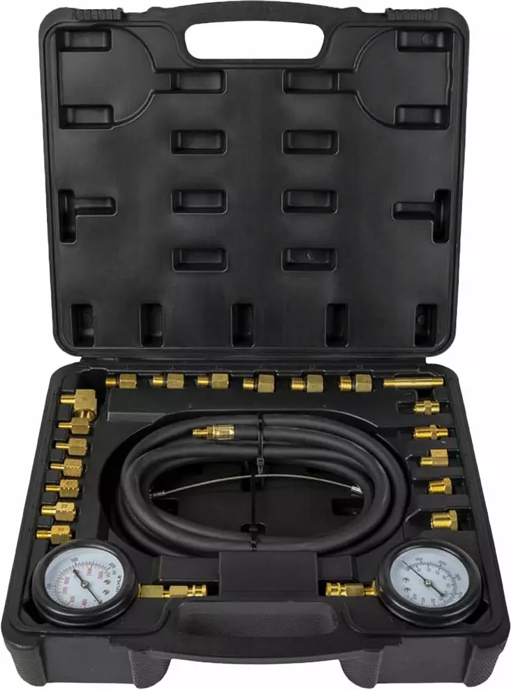 JBM öljynpaineen mittaussarja 0-400 PSI / 0-27 BAR 23 osaa - Muut moottorityökalut - 50-54956 - 1