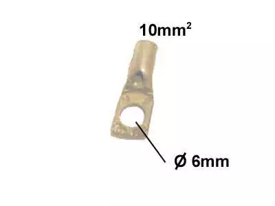 Kaapelikenkä 10 mm2 Ø6mm raskas malli - Kaapelit ja suojaputket - 52011-10-6 - 1