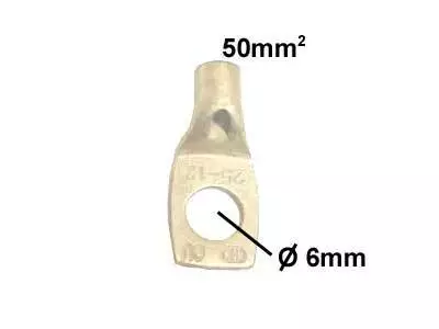 Kaapelikenkä FIN 50 mm2 Ø6mm - Kaapelit ja suojaputket - 52011-50-6 - 1