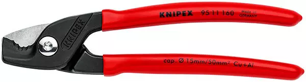 Kaapelileikkurit Step Cut Knipex 160 mm - Kuorinta- ja liitinpihdit - 265-9511-160-6 - 1