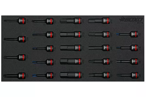 Konehylsysarja 3/8" Torx & kuusiokolo, 23 osaa - Työkalumoduulit työkaluvaunuihin - 284-BX776 - 1