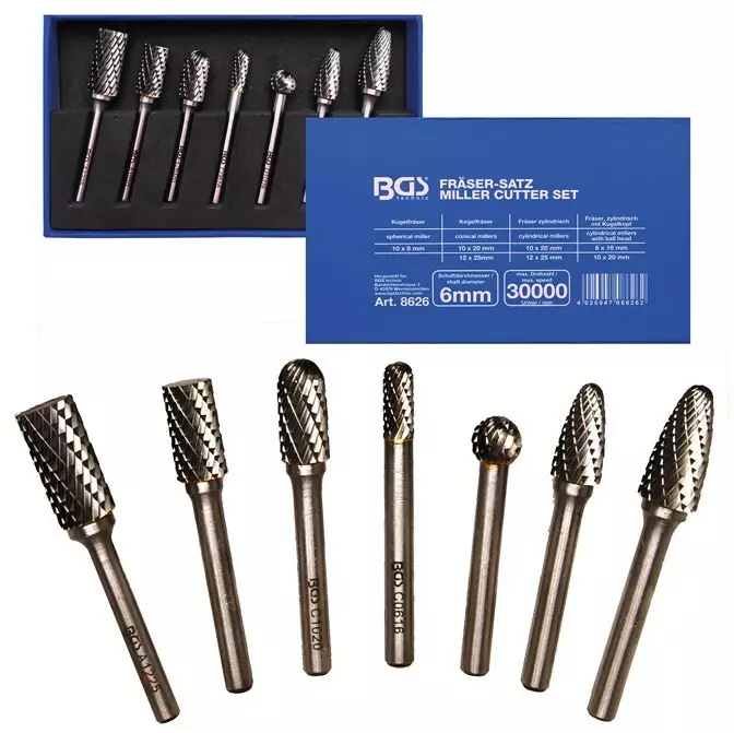 Koneviilasarja 7-osaa BGS - Kovametalliviilat - BGS8626 - 1