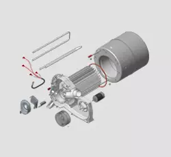 Lämmönvaihdinsarja Combi E lämmönvaihdin ja vastukset - C-lämmittimien ja Combi varaosat - 34020-00606 - 1