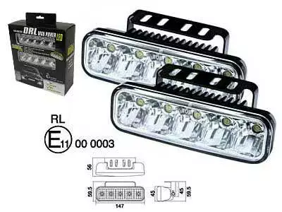 LED-PÄIVÄVALOSARJA 12/24V 147X45X56 5XTEHOLED - LED-lisävalot - 1605-NS1286 - 1