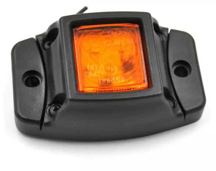 LED Sivuäärivalo Keltainen 12/24V 74x47x26 - Äärivalot - PSL106 - 1