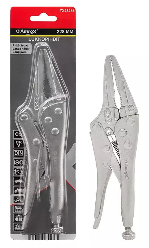 Lukkopihdit 228mm Pitkä Leuka - Lukkopihdit - TX28256 - 1