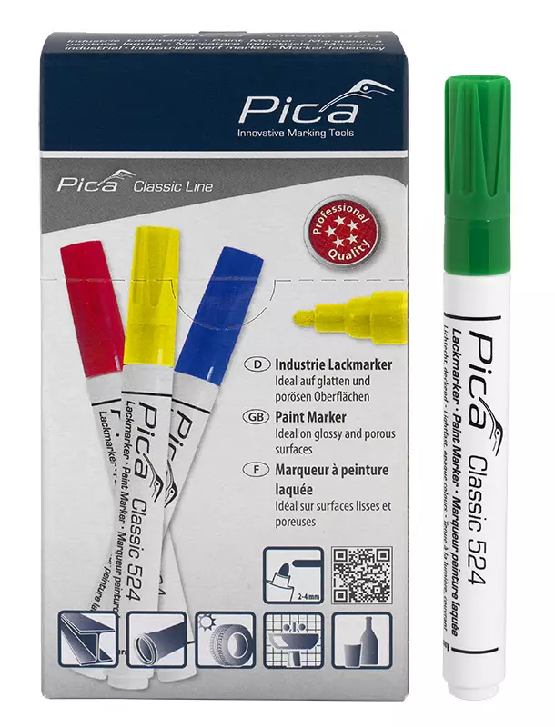 Maalitussi Vihreä 2-4mm - Tussit ja kynät - MA52436 - 1