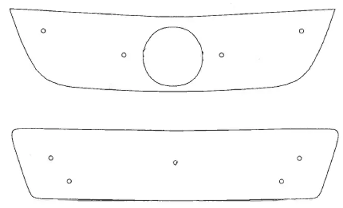 Maskisuoja Volkswagen Touran 2003-2006 - VW maskisuojat - TS106 - 1