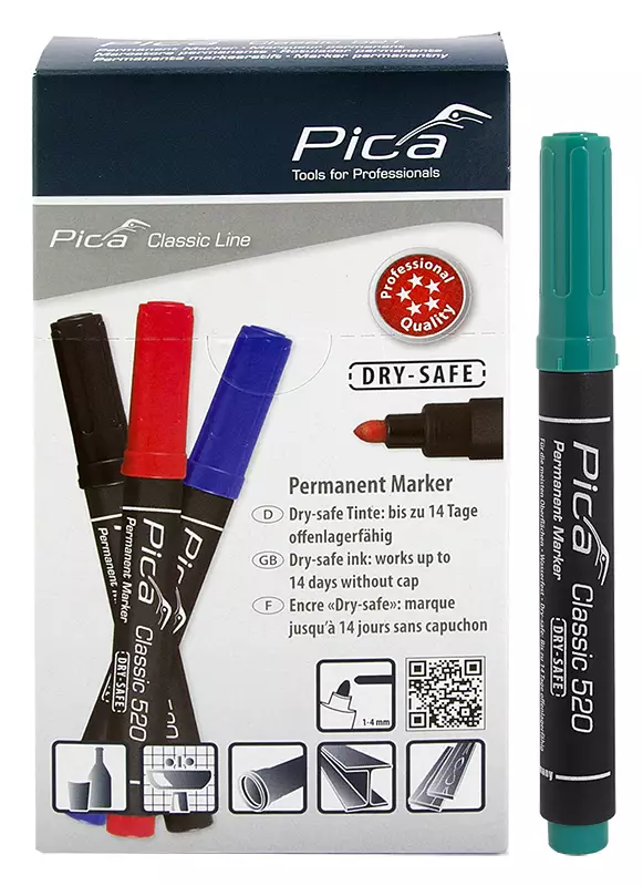 Merkintätussi Pyöreä Vihreä 1-4mm - Tussit ja kynät - MA52036 - 1