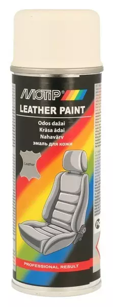 Nahkamaali valkoinen RAL 9016 200 ml Motip - Erikoismaalit - 104-04236 - 1