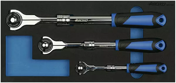 Nivelletyt teleskooppiräikät moduulissa Boxo - Työkalumoduulit työkaluvaunuihin - 284-BX796 - 1