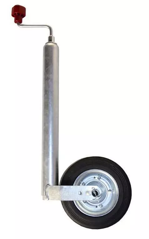 Nokkapyörä Pitkäputki 200x50, kovakumi, teräsvanne 150 kg, putki48 mm - Nokkapyörät ja kiinnikkeet - 1222436 - 1