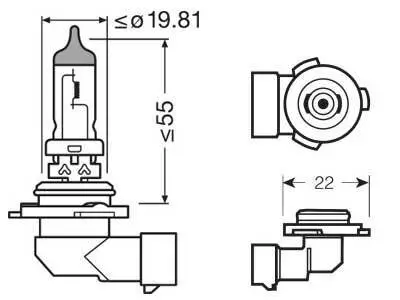 Osram Original 12V Hb4 9006 - Auton polttimot - 10-9006 - 1