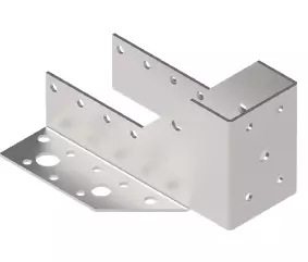 Palkkikenkä A2 48X136 - Kulmaraudat ja naulalevyt - 672-A-A2-P48136 - 1