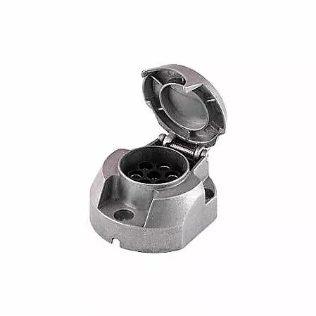 Pistorasia 7-napainen alumiini Pistorasia alumiini 7-napainen - Sähkörasiat ja pistokkeet - 403026 - 1