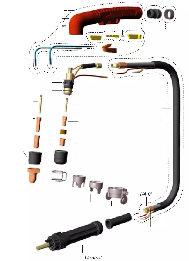 Plasma poltin A101 Wameta 70 - Plasmaleikkauspolttimet ja -koneet - WA62936 - 1
