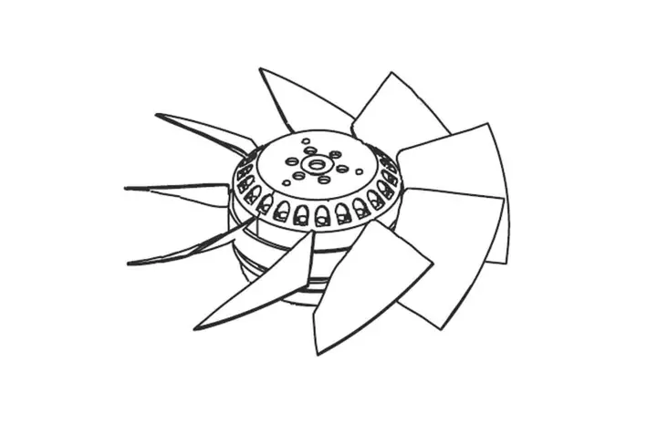 Puhallin sisäpuoli, CTT 20-24 - Ilmastointilaitteiden tarvikkeet - W4728170026 - 1