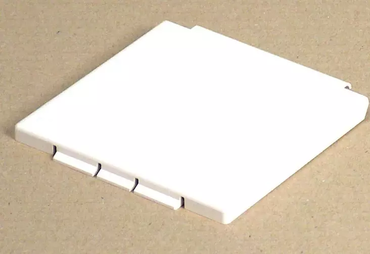 Rasian kansi valkoinen 2 saranatappia 1 jousi - Sähkörasiat ja pistokkeet - 1000216 - 1