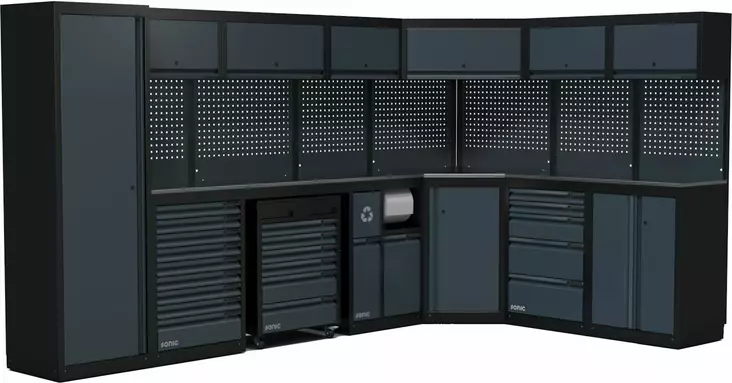 Sonic mss next korkea työasemakokoonpano rosterityötasolla 5062mm - Kalustekokonaisuudet - SON4930906 - 1