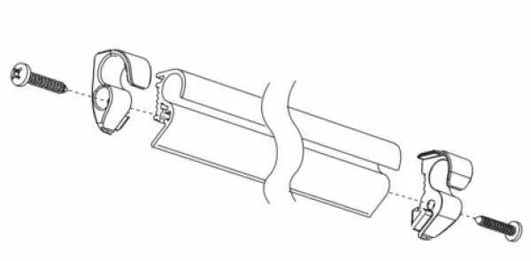 Thule kiinnityskisko Quickfit & Easylink, antrasiitinharmaa - Telttojen lisävarusteet ja tarvikkeet - 307206 - 1