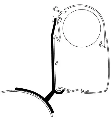 Thule markiisikiinnikke Trafic, Vivaro Primastar 2x 50 cm 5200 / 4900 - Seinäkiinnikkeet markiisiin - 307996 - 1