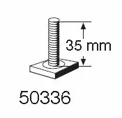 Thule ruuvi M6X35 (20x20) - Polkupyörätelineiden tarvikkeet - TH50336 - 1
