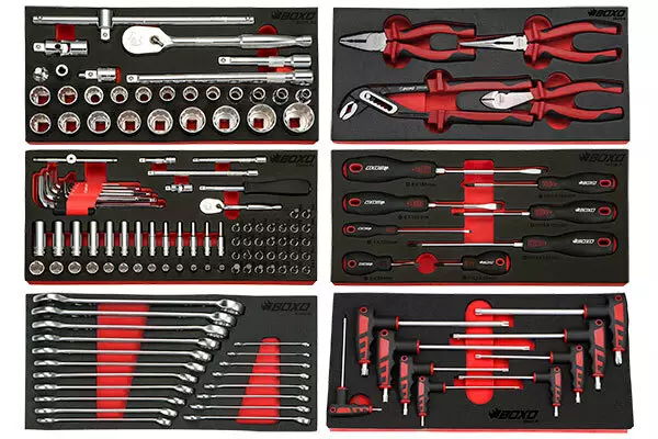 Työkalut työkaluvaunuun 141-osaa Boxo USA - Työkalumoduulit työkaluvaunuihin - 285-UTK6 - 1