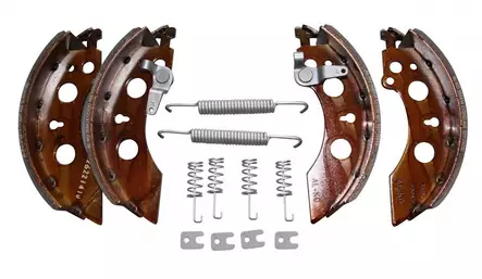 Jarrukenkäsarja AL-KO 2051 automaatti 4 kenkää ja jouset 200x50 - Jarrukenkäsarjat peräkärryyn - 1730057 - 1