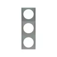 Kehys 3-osainen harmaa - Sähkörasiat ja pistokkeet - 9181907 - 1