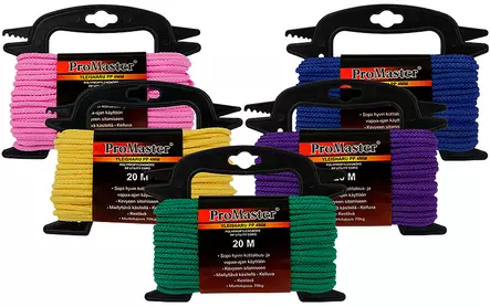 YLEISNARU PP 4mmX20M KELTAINEN - Köydet, narut ja vaijerit - C5767 - 1