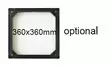 Adapterikehys 360x360 mm - Ilmastointilaitteiden tarvikkeet - W36100007 - 1