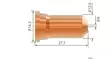 PLASMA SUUTIN 1,4MM P120 1 KPL - Plasmaleikkurien kulutusosat - WA66057 - 1
