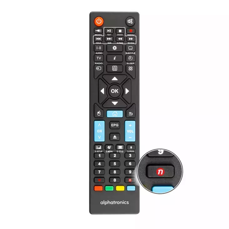 Alphatronics kaukosäädin SLAXXDW DSBAI+H - Caravan TV - 991027 - 1