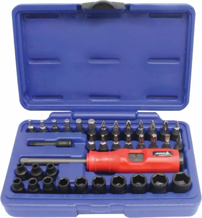 Asta 1/4" iskutalttasarja 4-14mm 37 osaa - Lyöntiavaimet - ASTA-14ISE37 - 1