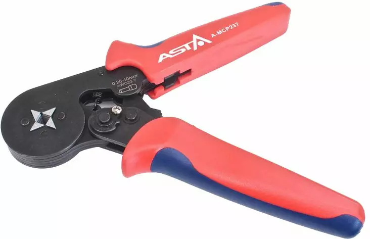 Asta pääteholkkipihdit 0.25-10mm2 / awg: 23-7 - Kuorinta- ja liitinpihdit - ASTA-MCP237 - 1