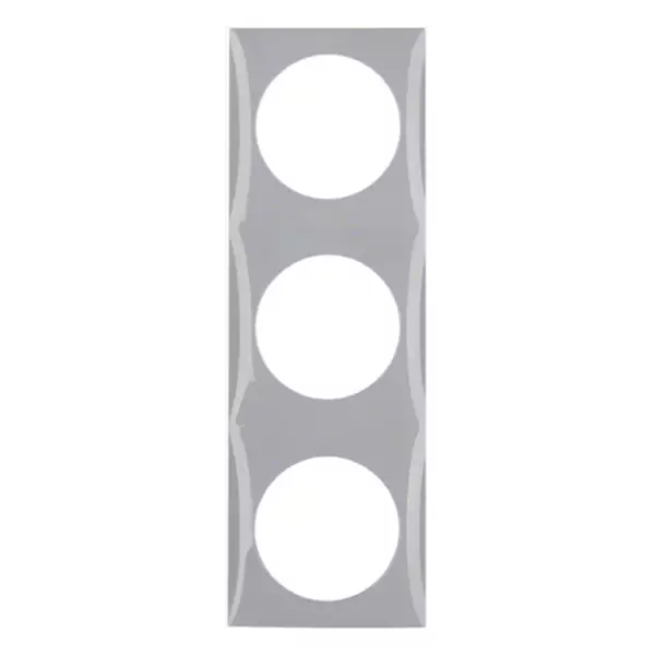 Berker kehys 3-osainen harmaa, reikä 42,5 mm - Sähkörasiat ja pistokkeet - 918192507 - 1