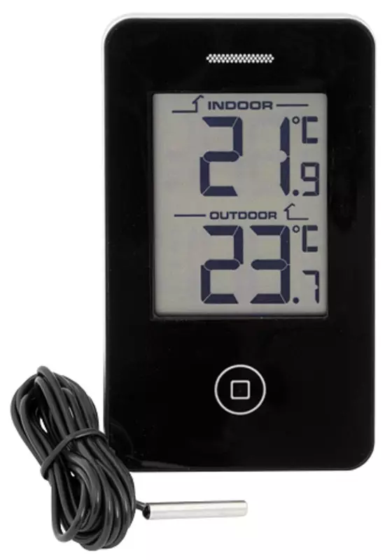 Digi-Lämpömittari Sisä/Ulko Musta - Lämpömittarit - EC217 - 1