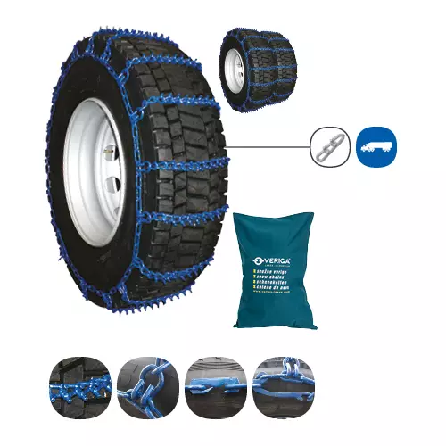 Jääketju Nastoilla 2kpl 7 mm 295/80R22,5 315/80R22,5 Veriga - Lumiketjut raskas - 797-29917 - 1