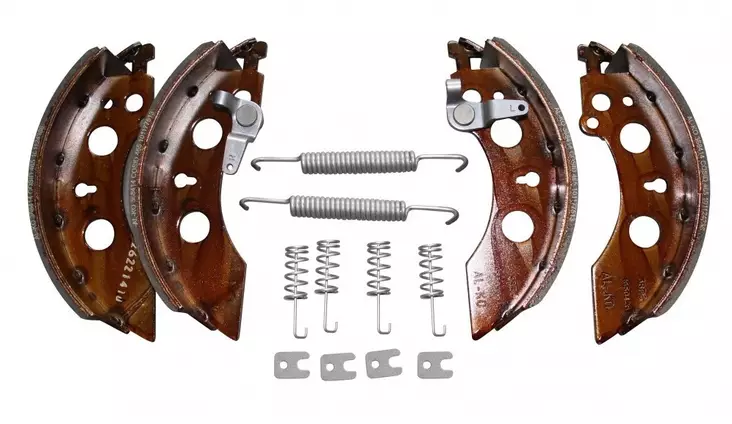 Jarrukenkäsarja AL-KO 2051 automaatti 4 kenkää ja jouset 200x50 - Jarrukenkäsarjat peräkärryyn - 1730057 - 1